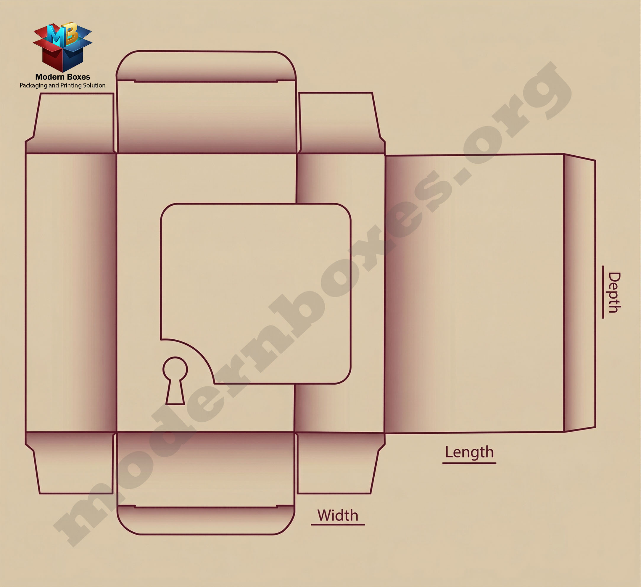 Straight Tuck With Customizable Window